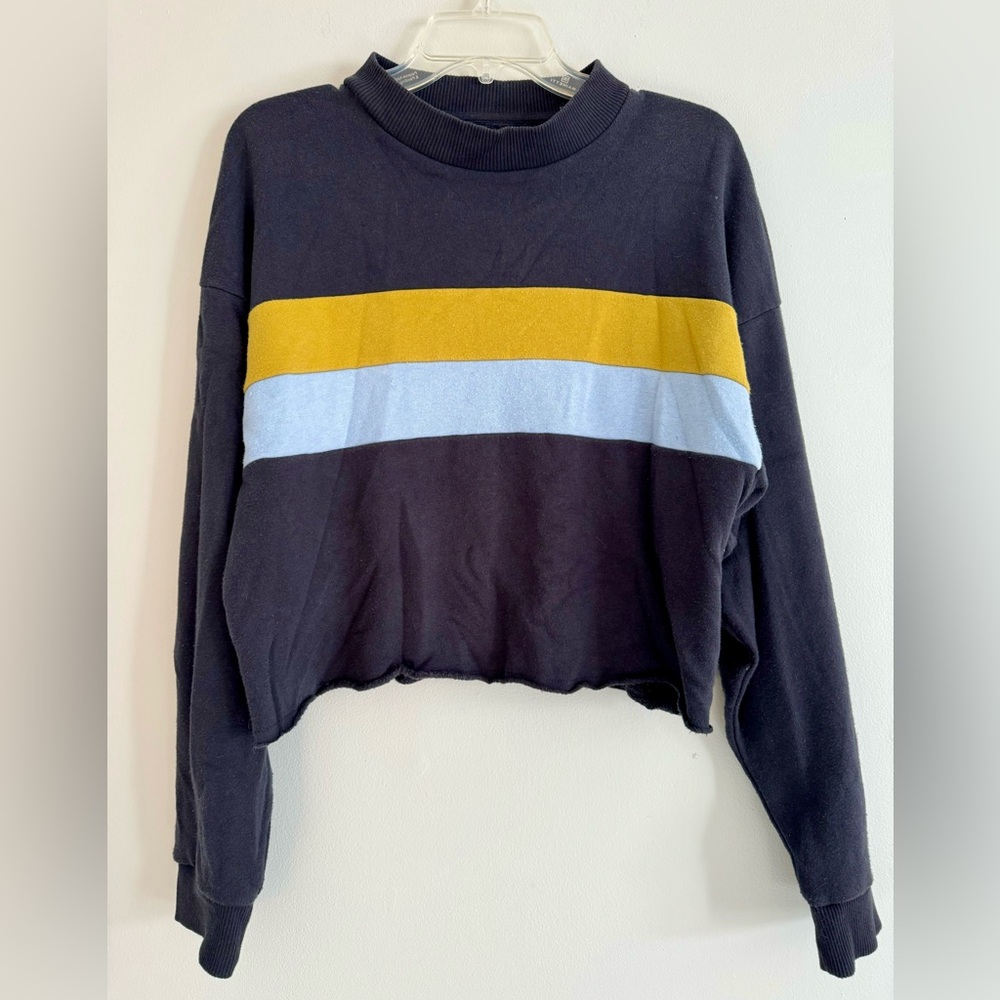 American Eagle long sleeve striped top M